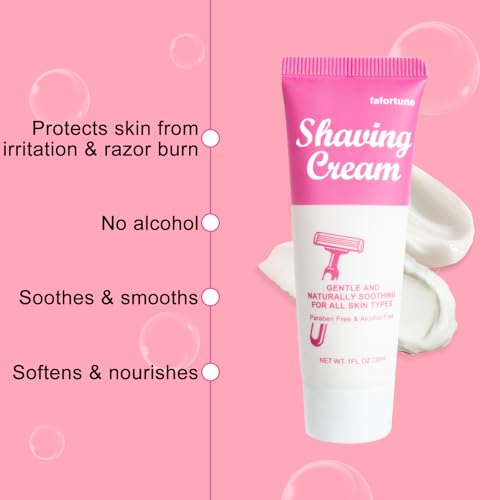 Womens Shaving Cream Bulk Travel,1fl oz/30ml Shave Gel for Women,Care Dry Skin Womens Shave Gel for Travel Guests(Jasmine,Pack of 20)