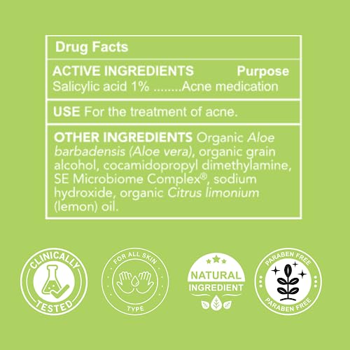 Acne Treatment Pads for Clear Skin - AM/PM Salicylic Acid & Aloe Vera