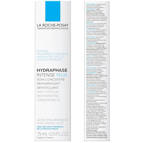 La Roche-Posay Hyaluronic Acid & Caffeine Eye Cream - 0.5oz, Moisturizes & Reduces Puffiness