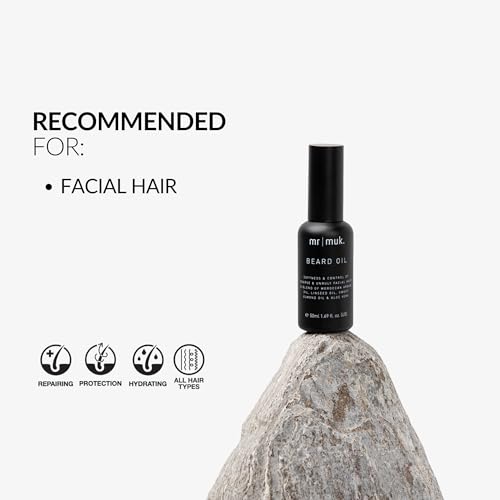 MUK Beard Oil 50ml - Nourishing Natural Oil for Soft, Healthy Facial Hair