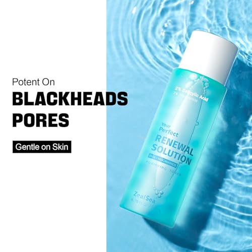 BHA Toner with Niacinamide for Face, Exfoliating Liquid for Blackheads & Pores - 6.76 Fl Oz Pack of 2 (Variation of THIS listing)