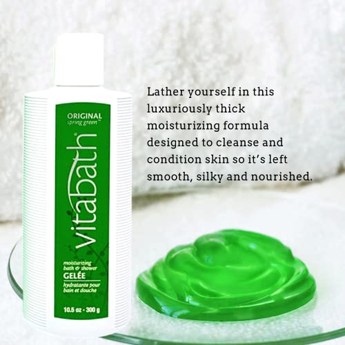 Patchouli Bath & Shower Gel - 10.5 oz Moisturizing Body Cleanser with Botanical Scent - Vitabath