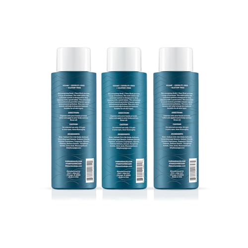 Oars + Alps Body Wash for Men, Mens Body Wash & Face Cleanser with Vitamin E & Antioxidants, Moisturizing, Paraben & Sulfate Free Cleanser, Variety Set, 3pk