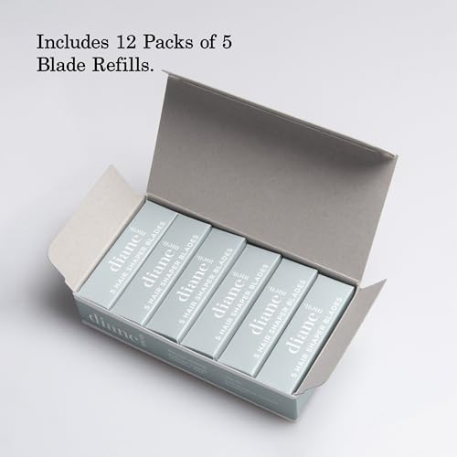 Hair Shaper Razor Blades 60-Pack - Precision Stainless Steel Refills for Barbers