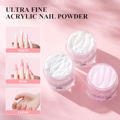 Wilfniee White Rubber Nail Practice Hand Kit for Acrylic Nails Beginners
