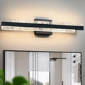HAHZT Black 27 Inch Dimmable LED Bathroom Vanity Light Over Mirror - Modern Wall Sconce Fixture