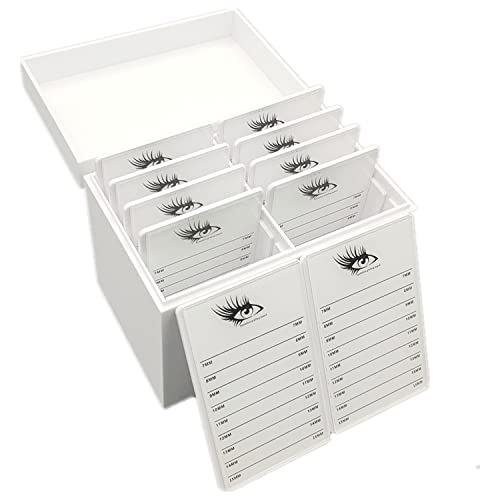 10-Layer Acrylic Eyelash Storage Box with Drawers & Pallets - Makeup Organizer for Professional & Personal Use