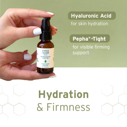 Hyalogic Instant Facelift Serum 0.47 Fl Oz with Hyaluronic Acid & Pepha-Tight - Skin Firming & Wrinkle Reduction