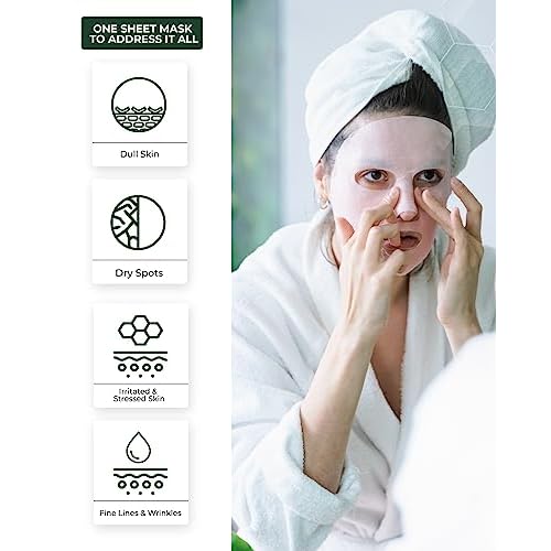 CENTELLIAN 24 Madeca Mask (Extra Calming, 6pc) - Face Mask Sheet Ultra Calming, Soothing for Sensitive Acne-prone with Centella Asiatica TECA, Niacinamide. Korean Skin Care for Men Women by Dongkook