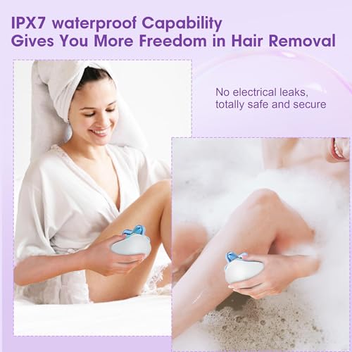 Electric Razors for Women Legs 5D:Magnetic Shaver Heads Waterproof Rechargeable Shaver Multi-Use for Hair Removal on Legs Bikini Body-Blue