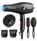 Black Professional Salon Hair Dryer with Diffuser 1875W AC Motor