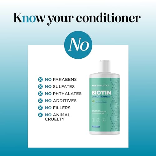 Maple Holistics Mint Volumizing Biotin Conditioner for Thinning Hair - 16 Fl Oz