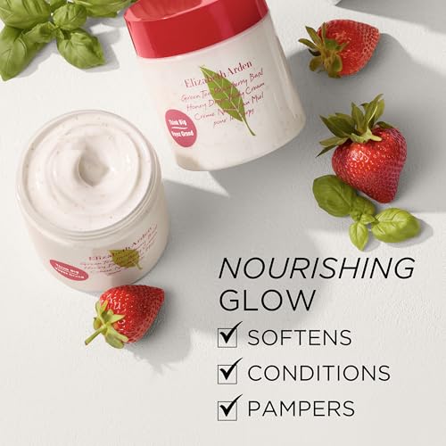 Hydrating Body Cream with Honey, Green Tea & Strawberries - 16.9 oz