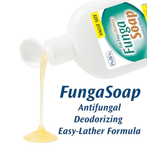 Pedifix FungaSoap Tea Tree Oil Foot & Body Wash 13.5 fl oz – Natural Antibacterial Cleanser for Feet & Body