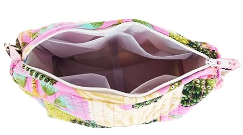 Multicolor Cosmetic Bags Set - 3 Piece Makeup Organizer with Zipper Closure, Travel Storage