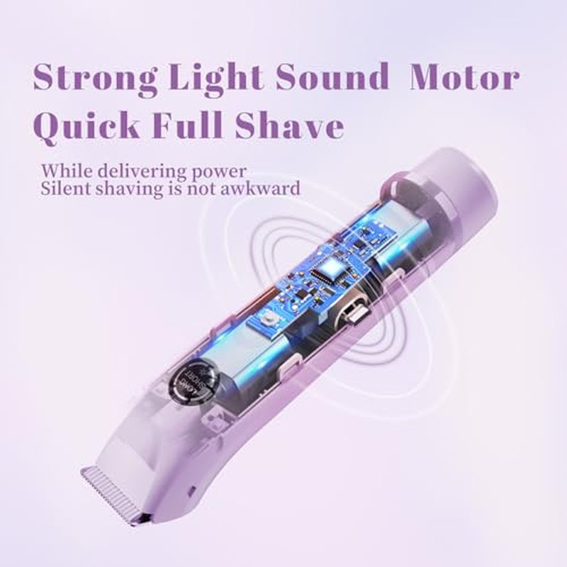 4-in-1 Waterproof Electric Bikini Trimmer & Body Hair Trimmer& Electric Razors for Shaving Woman- Rechargeable Shaver - IP7-compact for Travel