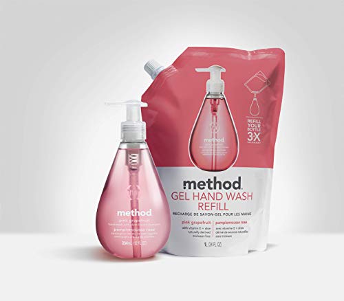 Method Waterfall Gel Hand Soap Refill Pack of 6 - 34oz Eco-Friendly Liquid Hand Wash