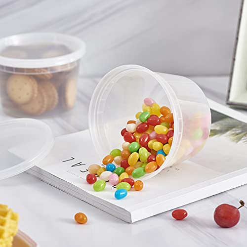 16 oz. BPA-Free Plastic Food Storage Containers with Lids - 240 Pack