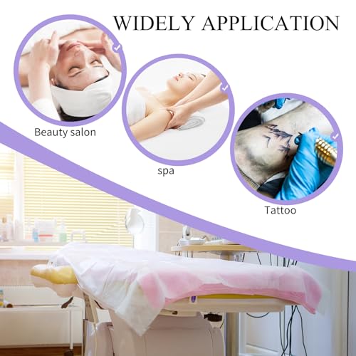 Disposable Bed Sheets A-White 31.5 x 71 Inches for Massage Spa & Tattoo Tables