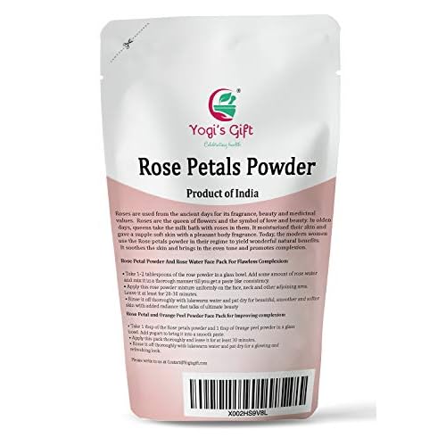 YOGI¡¯S GIFT ? Celebrating health Multi Pack | Rose Petal Powder + Wild Turmeric Powder Bundle For Face | 8 Oz Each
