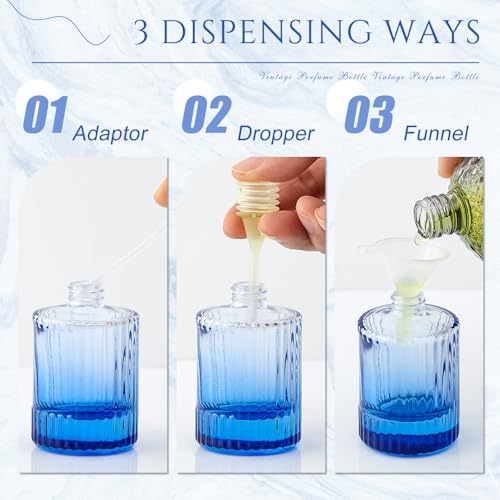 Teenyyou 24 Pack 50ml Refillable Perfume Bottles with Gradient Colors, Travel Size