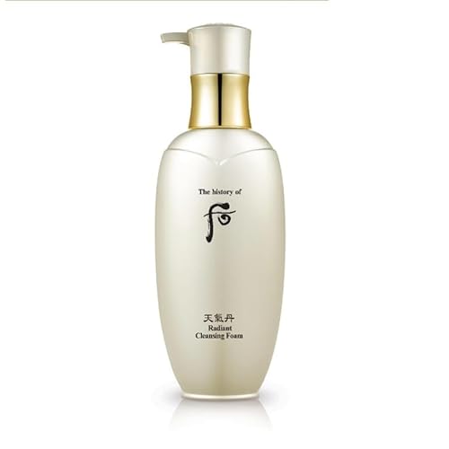 The history of Whoo Korean Luxury Radiant Cleansing Foam Keep Skin Moisturizer And Nourhising 2 Pcs 200ml + 50ml Special Set