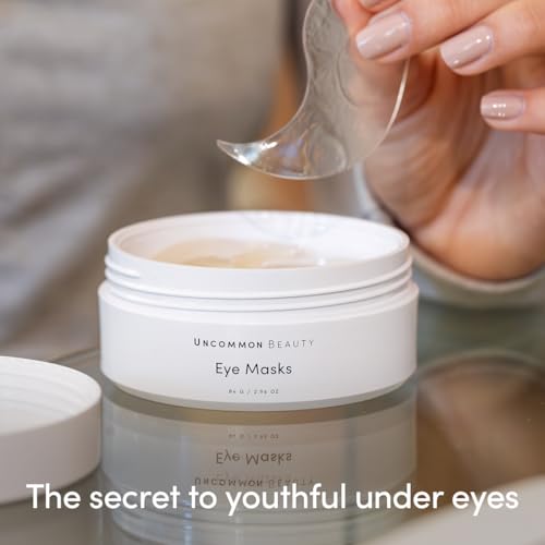 Uncommon Beauty Eye Masks - Anti-Aging, Softening, Smoothing and Depuffing Under Eye Masks for Eye Bags, Fine Lines, and Dark Circles - All Skin Types, Vegan, Cruelty Free, 30 Sets