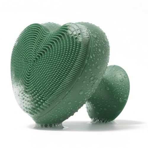 SXNSE Forest Electric Silicone Face Scrubber - USB-C Rechargeable, 3 Speeds Waterproof Facial Cleansing Brush for Men & Women