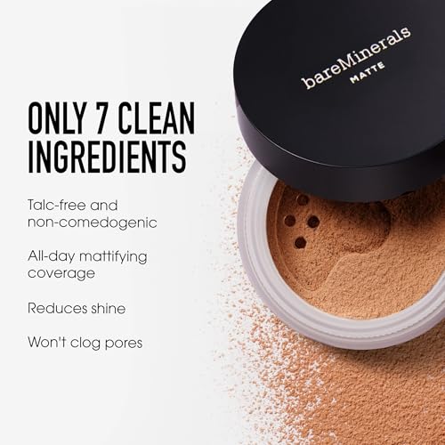 bareMinerals SPF 15 Foundation - 19 Tan, 0.21 Ounce, Matte, Vegan, Talc-Free