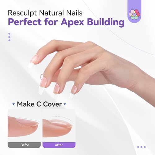 SAVILAND Builder Nail Gel Kit with 19 Pieces & Nail Drill — 4 Colors for Nails