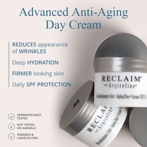 Anti-Aging Face Moisturizer SPF 15 with Argireline & Hyaluronic Acid - 1 Fl Oz