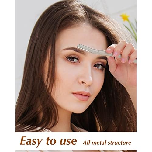 Dermaplane Razor for Face Professional, Facial Razors for Women&Men Face with 20 Blade Refills, Eyebrow Razor for Women and Men