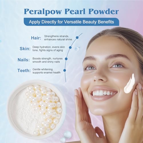Organic Pearl Powder for DIY Skincare White 100g - Brightening & Anti-Aging