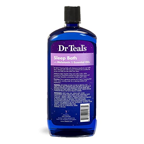 Foaming Bath Gift Set with Melatonin & Coconut Oil - Relaxing Spa Experience