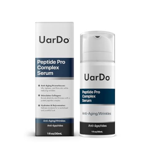 Uardo Peptide Pro Complex Serum 1 Fl Oz/ 30 ml - usn104 | For All Skin Types | Keeps Skin Moisturized | Reduces Wrinkles | For Women and Men