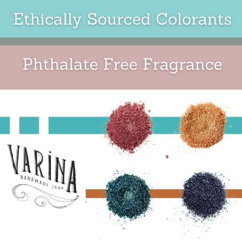 Varina Carnival Variety Bar Soap Pack - Gentle Natural Cleansing for Sensitive Skin, 4.5 Ounce, 5 Pack - Sweet Vanilla & Fruity Scents