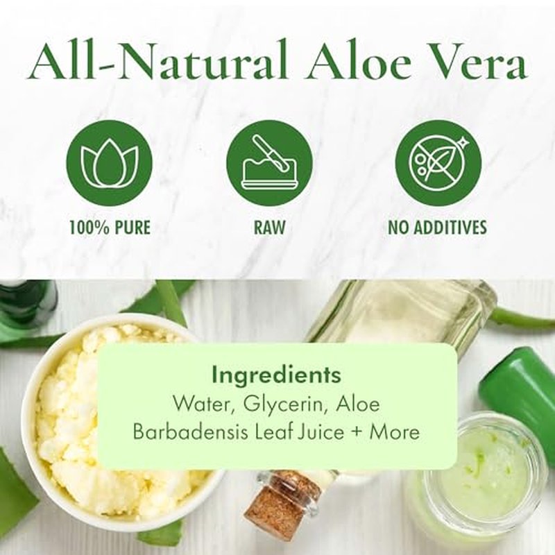Aloe Vera Butter ?Hydration of Dry Skin Caused By Eczema, Psoriasis, Rosacea, Sun Burn, Wind Burn, and General Chapping 16 Oz