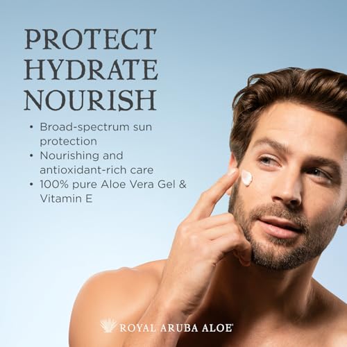 Aruba Aloe Hydrating SPF 30 Sunscreen Lotion 6 oz - Broad-Spectrum Water-Resistant Sunblock for Face & Body