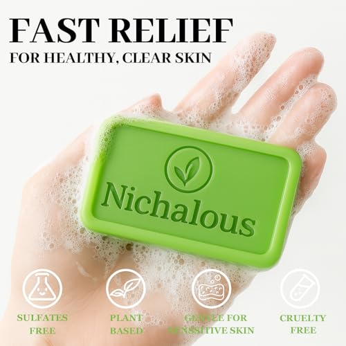 Tea Tree Soap Bar with Coconut & Witch Hazel – Deep Cleansing for Face & Body, Men & Women