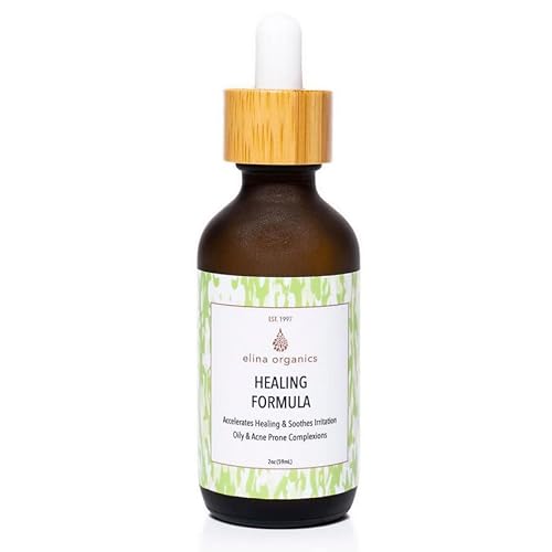 Healing Formula, 2oz ? Organic Calming Skin Serum with MSM, Sea Buckthorn & Spirulina ? For Acne, Irritation & Redness