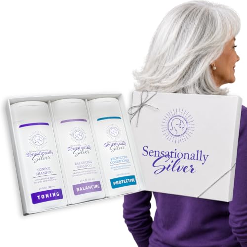 Robin Norwood's Sensationally Silver 3-Step Gray Hair Care Gift Set - Brightening & UV Protecting