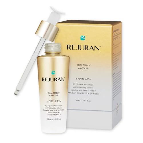 REJURAN¢ç Dual Effect Ampoule, DOT DUAL c-PDRN¢ç - Salmon DNA Face Serum for Deep Rejuvenation, Wrinkle Care, Firming, Skin Elasticity with Visible Anti-Aging Results. Korean Skincare (1.01 fl oz)