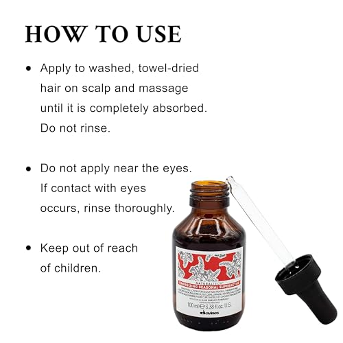 Davines Naturaltech Energizing Seasonal Superactive, Stimulating & Fortifying for Thinning Hair & Hair Loss - With Caffeine Phytoceuticals - For Seasonal Shedding, Travel Size, 3.38 Fl Oz
