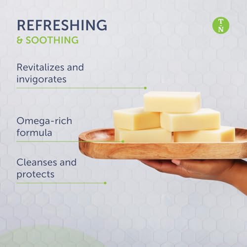 Tea Tree Soap Bar 4-Pack with Peppermint & Eucalyptus – Refreshing Body & Foot Cleanser, 4 oz – Regular / Pack of 4