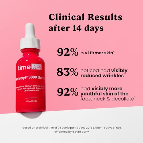 Timeless Matrixyl 3000 Peptide Complex Serum 0.03 Fl Oz Pack of 28 - Collagen Support & Hydration