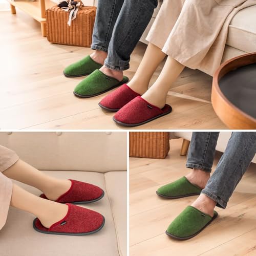 Washable Non-Slip House Slippers for Guests Set of 6 Pairs - Spa Hotel Party Travel