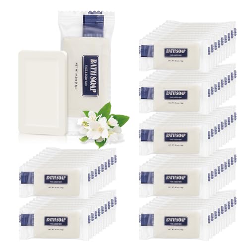Mini Bar Soap Set - 100 Pack 0.5 oz Travel & Hotel Toiletries Individually Wrapped