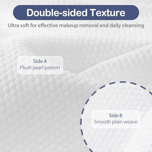 Ourmed Life Face Towels, 11"¡¿9" Disposable Face Towel ? Ultra-Soft, Thickened Facial Towelettes, Lint-Free Dry Wipes for Sensitive Skin, Ideal for Makeup Removal & Skincare (50 Count, 2 Pack)