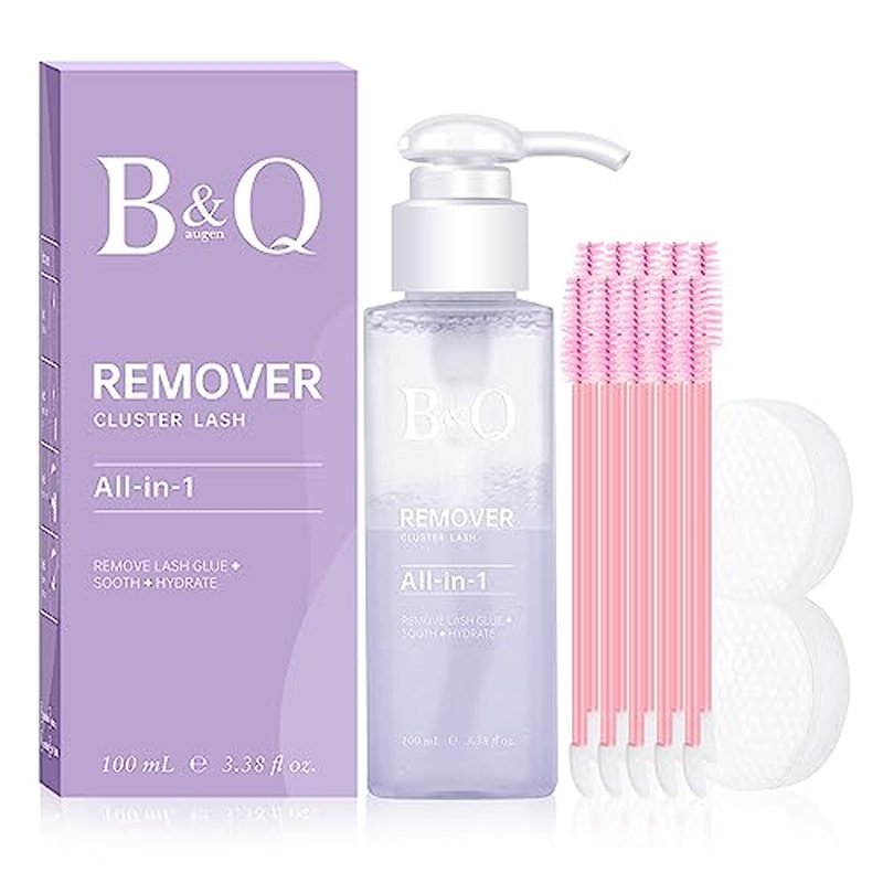 Lash Remover for Cluster Lashes Lash Cluster Remover 100ML Cluster Lash Remover Cluster Lash Glue Remover DIY at Home Lash Adhesive Remover Lash Bond Remover(Remover-100ml)