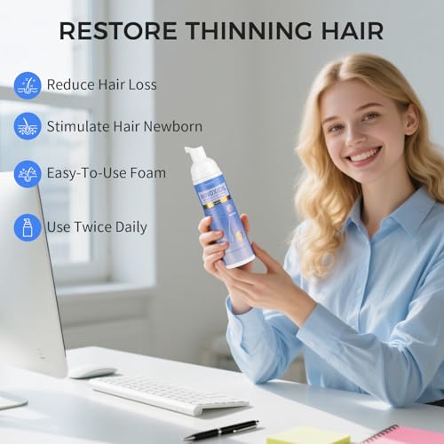 Minoxidil Foam for Hair & Beard Growth - 2.8 Fl Oz Pack of 5 - 6 Month Supply